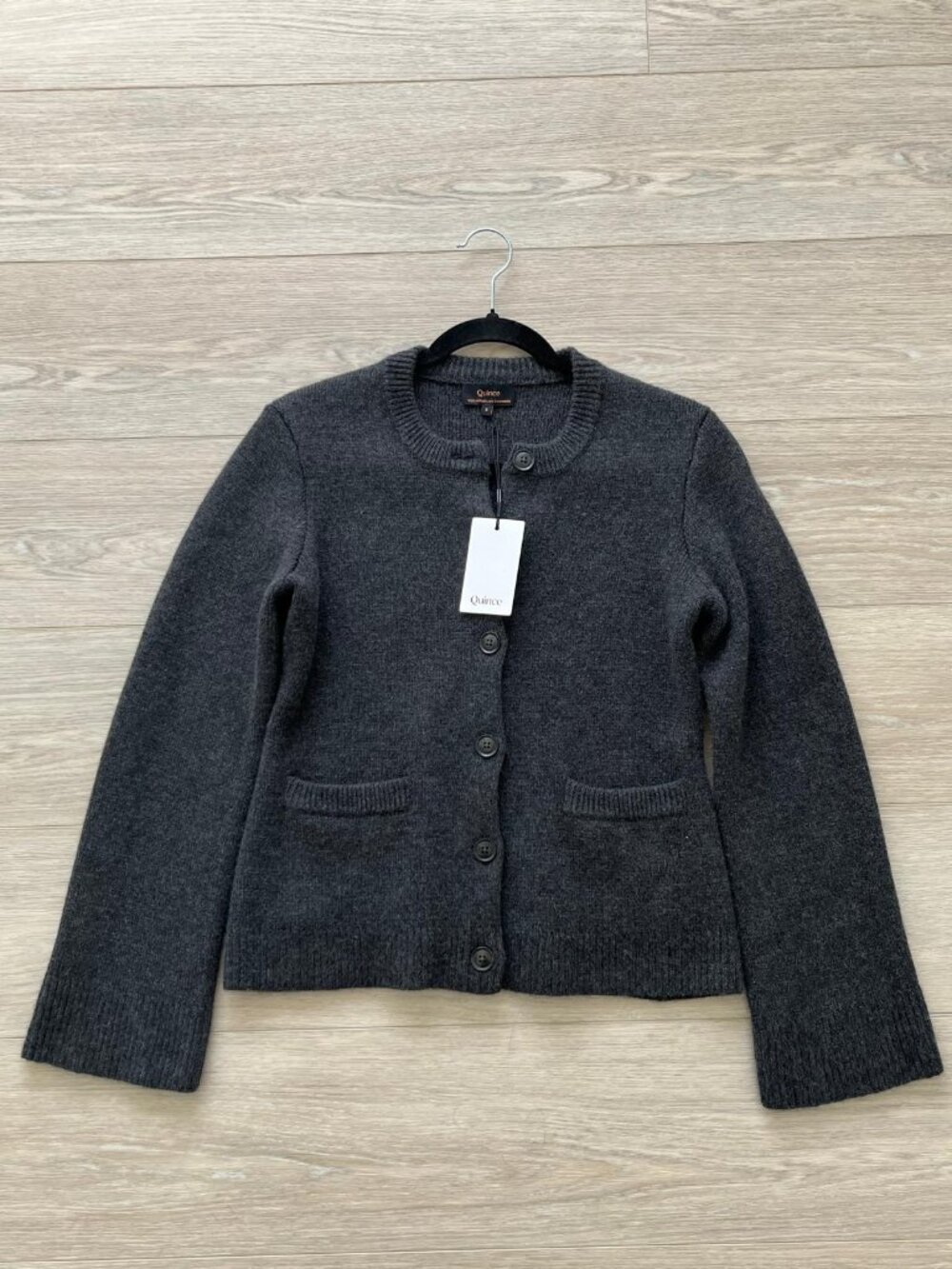 Quince Mongolian Cashmere Structured Cardigan | NWT | Size S - Picture 3 of 4
